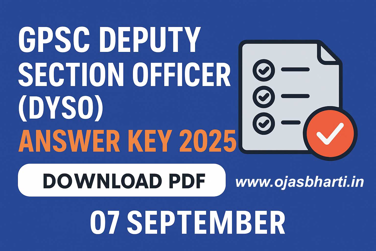 GPSC DYSO Answerkey 2025