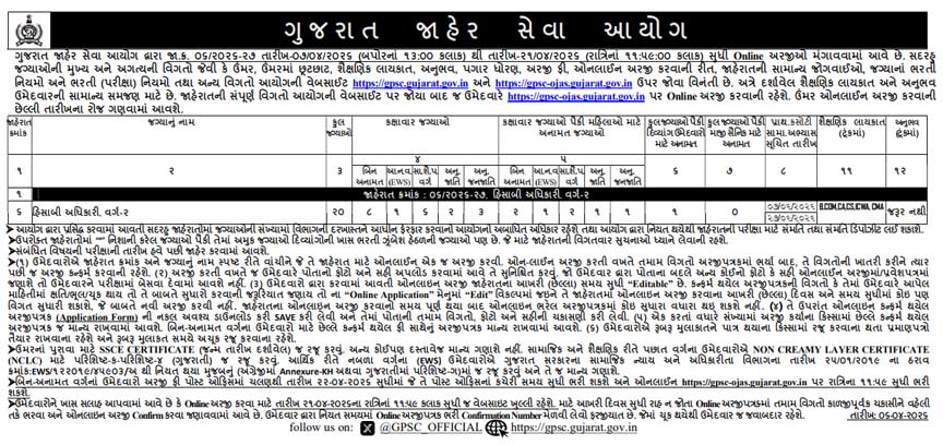 GPSC Accounts Officer (Hisaabi Adhikari) Class-2 Recruitment 2026