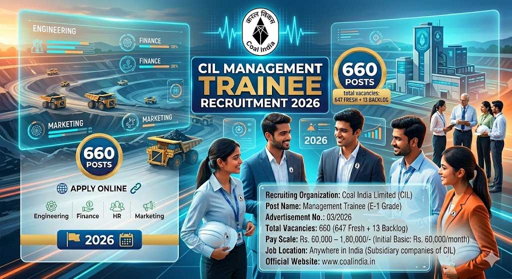 Coal India Management Trainee Recruitment 2026